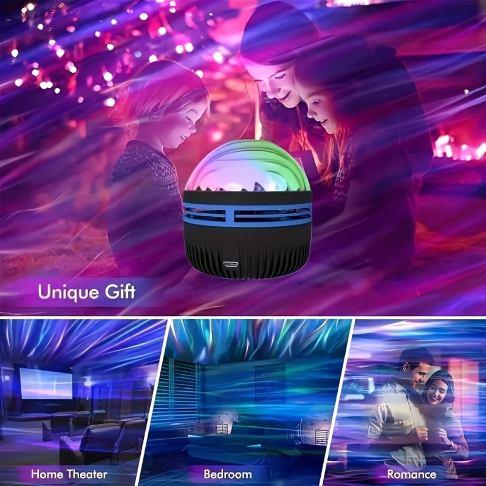 Star Projector Galaxy Night Light with Remote – Aurora Borealis LED Starry Sky Projector, 7 Lighting Effects for Bedroom, Camping, Wedding, Holiday Party & Home Decoration