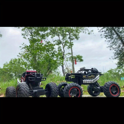 Remote Control Car, 4WD Off-Road Truck with 2.4GHz Control, USB Rechargeable Battery and Black or Red Color Options