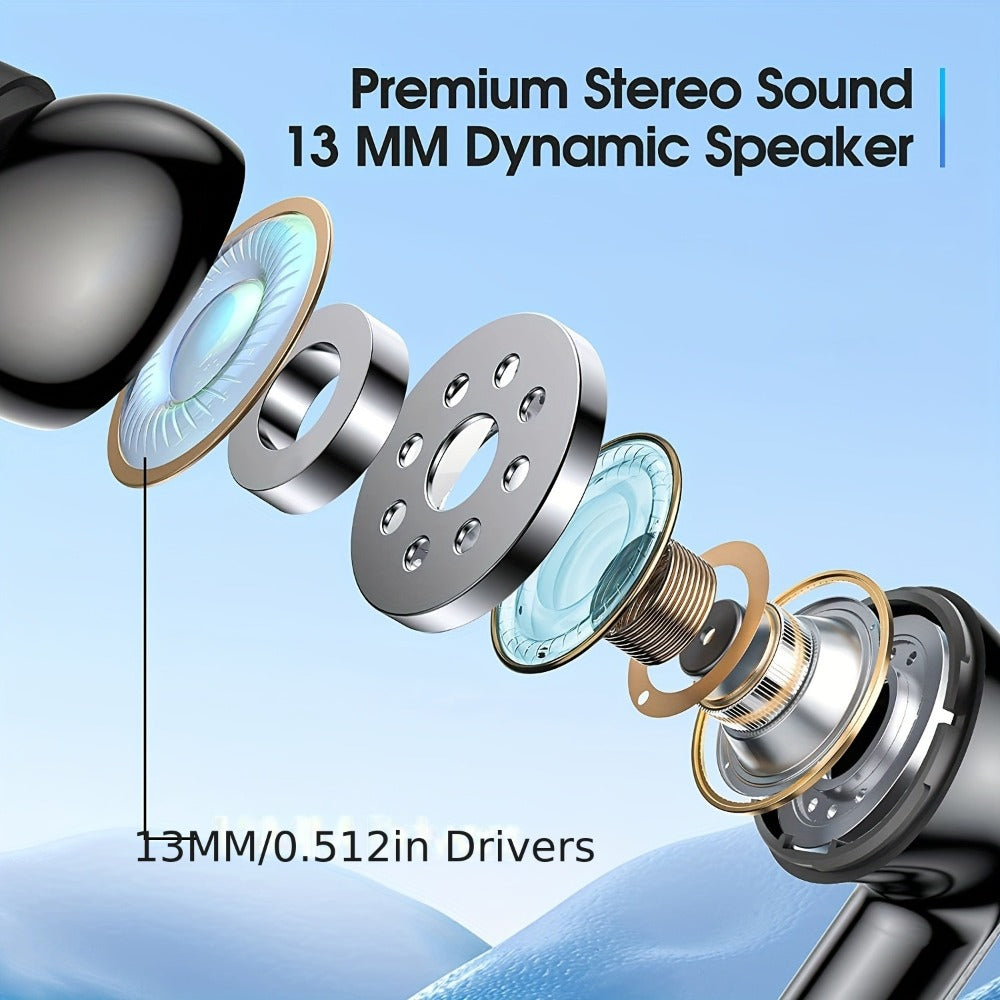 True Wireless Earbuds Sport In-Ear Set with Digital Battery Display, Touch Controls and Four Color Options