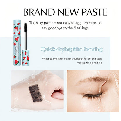 Waterproof Mascara 2 Pack Watermelon — Lengthening Curling & Thickening Formula, Natural Lash Extension, Long-Lasting Smudge-Proof, Beginner-Friendly Eye Makeup for Women