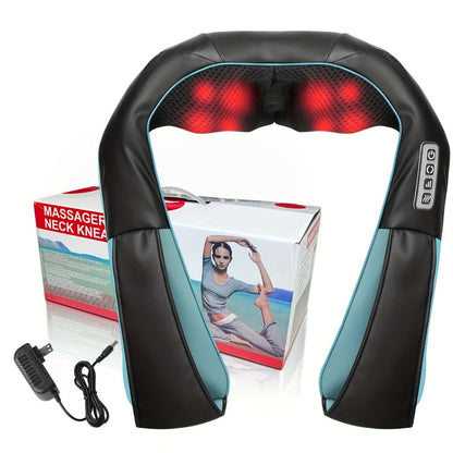 Acupressure Massager – Electric Acupoint Deep Kneading Neck & Shoulder Massager for Back, Waist, Legs, Feet & Muscles, Portable Full Body Relief Device, Ideal Gift for Parents, Seniors, Men & Women