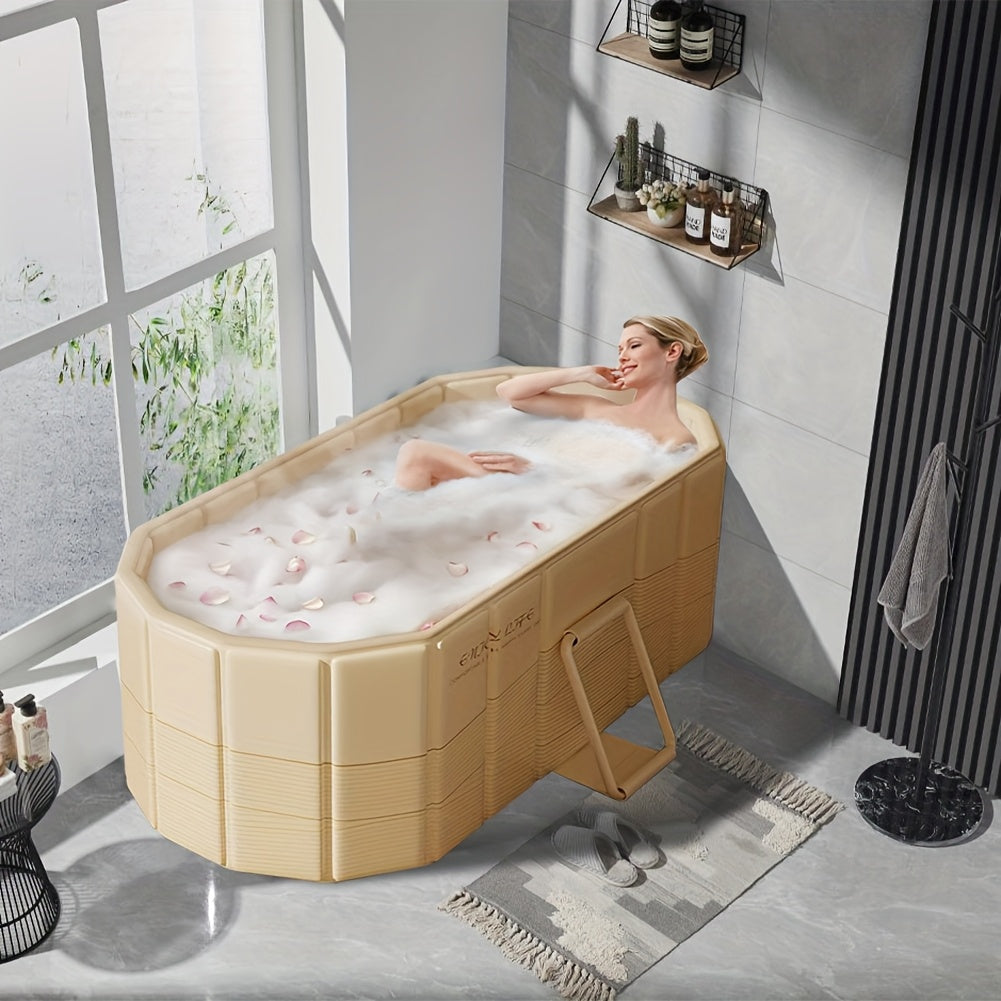 Portable Hot Tub Foldable | Soaking Bath Home Gym Outdoor Relaxation