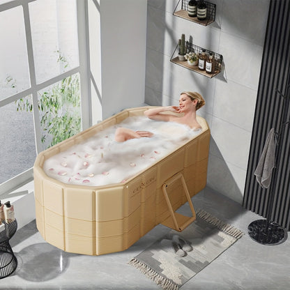 Portable Hot Tub Foldable | Soaking Bath Home Gym Outdoor Relaxation