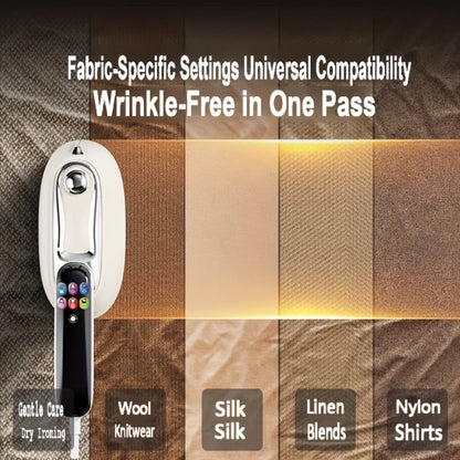White 1300W Touchscreen Steam Iron with Five Settings, 160 mL Tank and Horizontal or Vertical Use