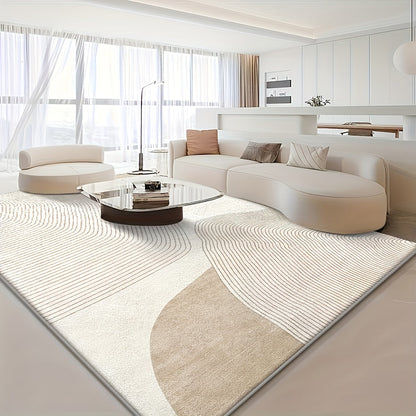 Floral Velvet-Style Area Rug in Five Sizes from 39 by 63 Inches to 79 by 118 Inches for Home and Everyday Use