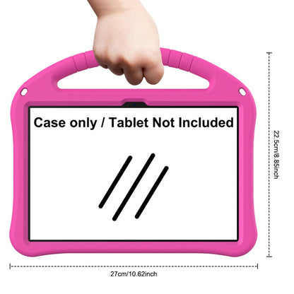 T-Mobile Revvl Tab 2 Case with Handle and Stand - Shockproof EVA PC Hybrid Shell, Heavy-Duty Kids Tablet Cover for Revvl Tab 2 5G 10.1 Inch 2025, Multi-Color: Black Blue Green Purple Red Rose