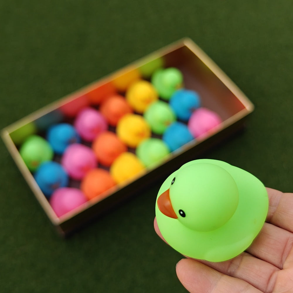 72-Piece Assorted Mini Rubber Duck Set in Mixed Colors for Supervised Bath, Pool and Party Play