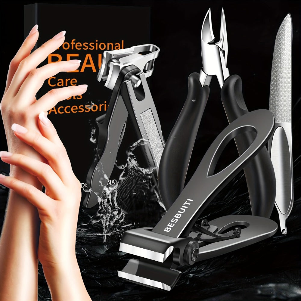 Nail Clipper Tool Set with Large Clipper Pair, Eight-Piece Kit or Hand-and-Foot Clipper Options