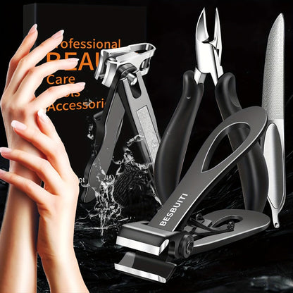 Nail Clipper Tool Set with Large Clipper Pair, Eight-Piece Kit or Hand-and-Foot Clipper Options
