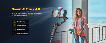 3-Axis Gimbal Stabilizer for Smartphone iPhone Samsung Android Ultra Foldable Portable Vlogging for an Everyday Personal Care Routine