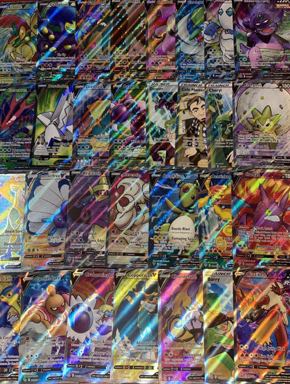 Trading Card Game 100-Card Character Assortment from Mixed Sets for Sorting, Trading and Binder Projects