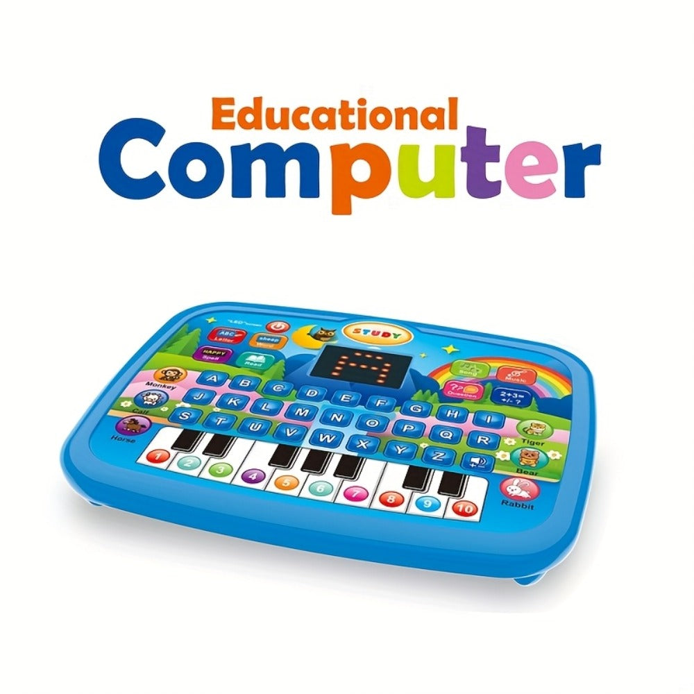 Educational Learning Tablet for Kids Ages 3-6 — Multifunctional Alphabet Numbers Music Animal Sounds & Piano Toy, Interactive Electronic Learning Machine for Toddlers Boys Girls, Birthday Christmas Gift