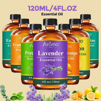 Essential Oil 118ml Multi-Scent Selection with Lavender, Tea Tree, Citrus and Herbal Options