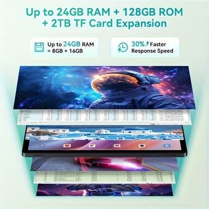 TABWEE T90 11-Inch Android 16 Tablet with 24GB Configured Memory, 128GB Storage and 1200 x 1920 IPS Display