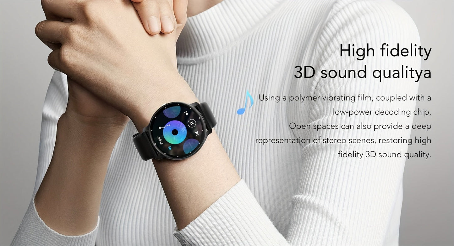 Smart Watch Round Display with Wireless Calling, Voice Assistant and Single or Two-Watch Options
