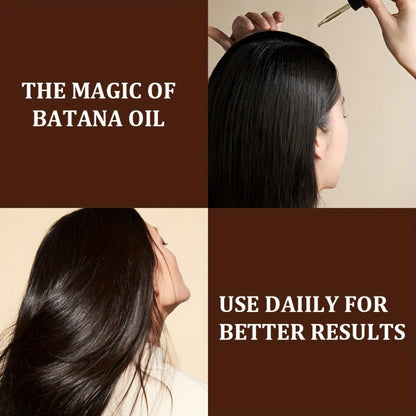 Batana Oil Hair Treatment Leave-In Essence 30ml - Plant Extract Deep Moisturizing Scalp Care, Lasting Fragrance, Frizz Control, All Hair