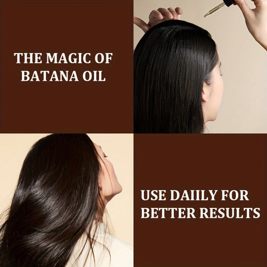 Batana Oil Hair Treatment Leave-In Essence 30ml - Plant Extract Deep Moisturizing Scalp Care, Lasting Fragrance, Frizz Control, All Hair Types, 1pc or 4pcs Set