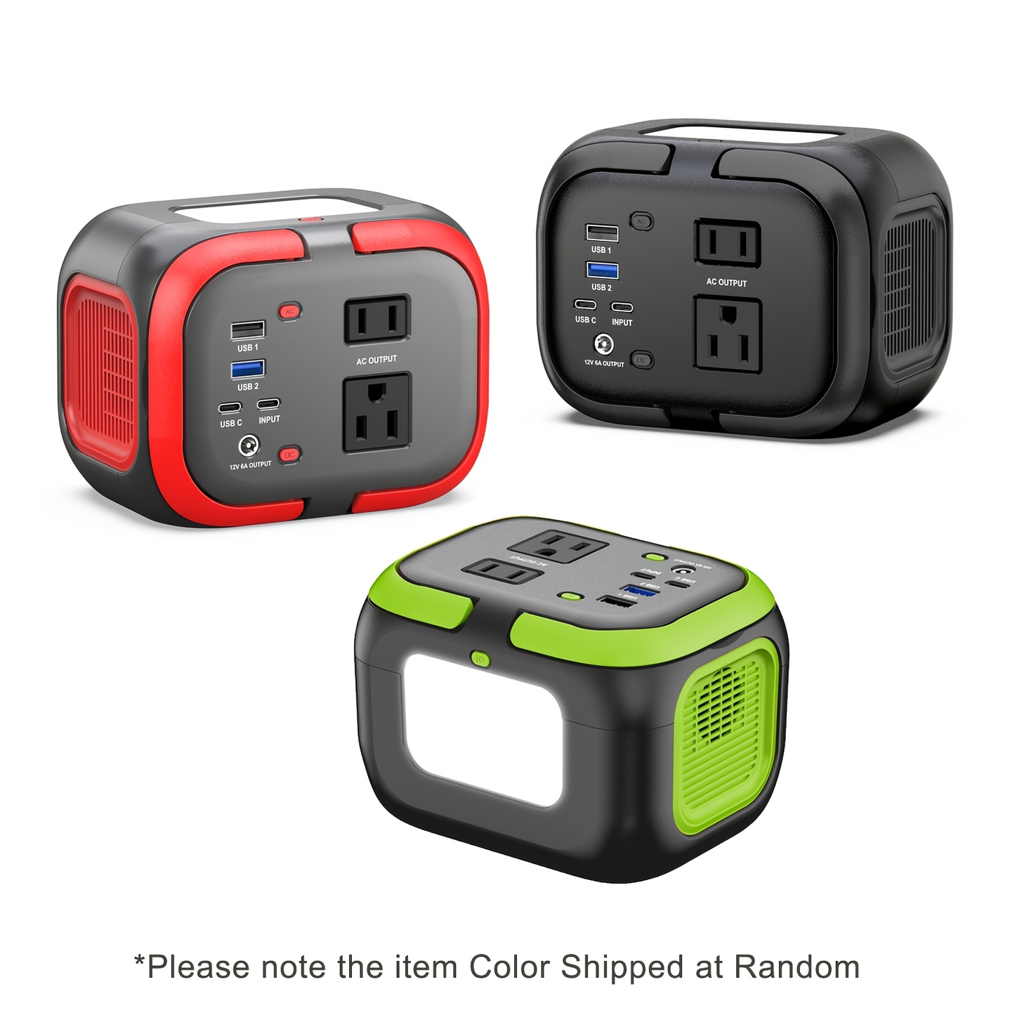 Portable Power Station 120W 97.68Wh Solar Generator with AC Outlet USB-A USB-C DC Output Battery Bank for Camping RV Home Emergency Backup