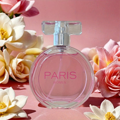 Perfume Paris-Inspired Eau de Parfum for Women 100ml in Pink Rose-Cap Bottle & Gift Box for Daily Wear