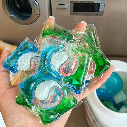 Blue-and-Green Laundry Detergent Gel Pods in Three Available Package Weight and Color Combinations