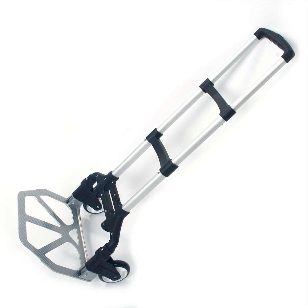 Folding Hand Truck Dolly Aluminum Collapsible Cart Portable Luggage Trolley 165 lbs Capacity