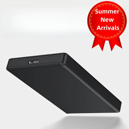 4TB Portable USB 3.0 Hard Drive in Slim Black RUSHBGM Enclosure for Desktop and Travel Storage