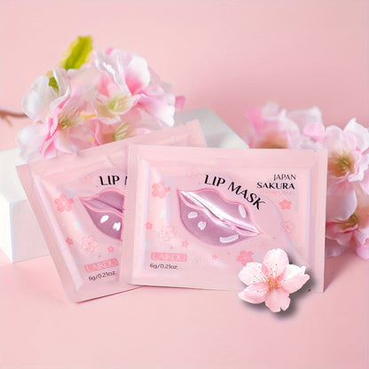 Skincare Set with LAIKOU Label, 50 Sakura Sachets Across Mud Mask Sleep Mask Scrub Lip Mask and Toner