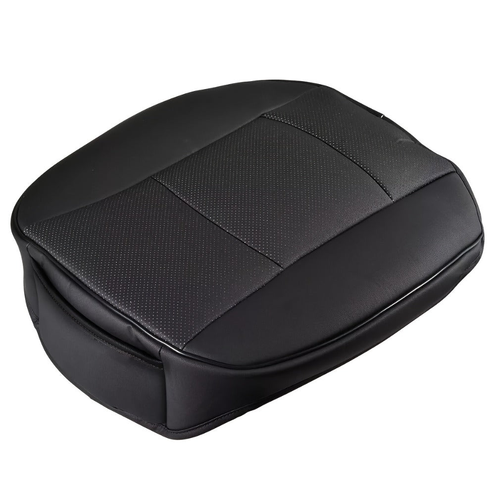 Car Seat Cover Front Cushion with PU Leather, Bamboo Charcoal Strips and 21.5 x 20.5 Inch Size