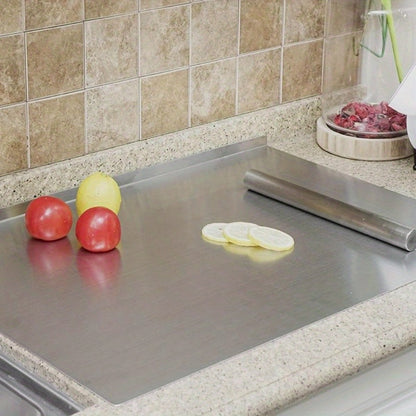Stainless Steel Cutting Board – Rustproof Rolling Butcher Block Meal Prep Mat, 2 Sizes