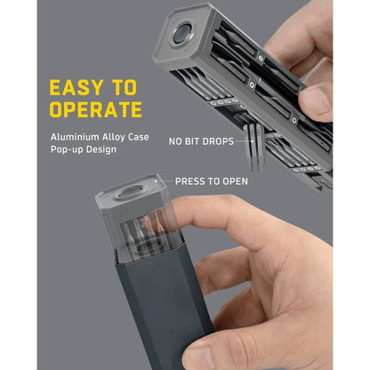 46-in-1 Precision Screwdriver Set with Magnetic Driver, Phillips, Slotted, Torx, Hex and Y-Type Bits