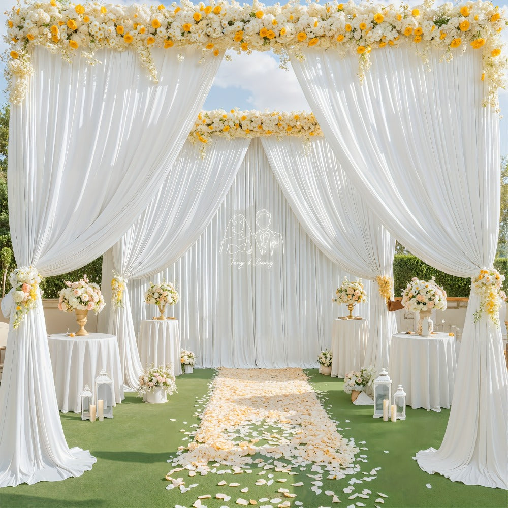 Two-Piece Photography Backdrop Curtain Set with 150 cm Width and 215 cm or 300 cm Height Options