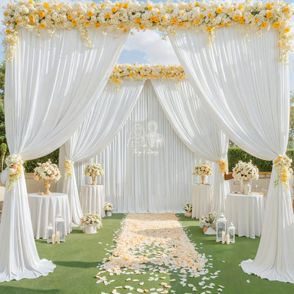 Two-Piece Photography Backdrop Curtain Set with 150 cm Width and 215 cm or 300 cm Height Options