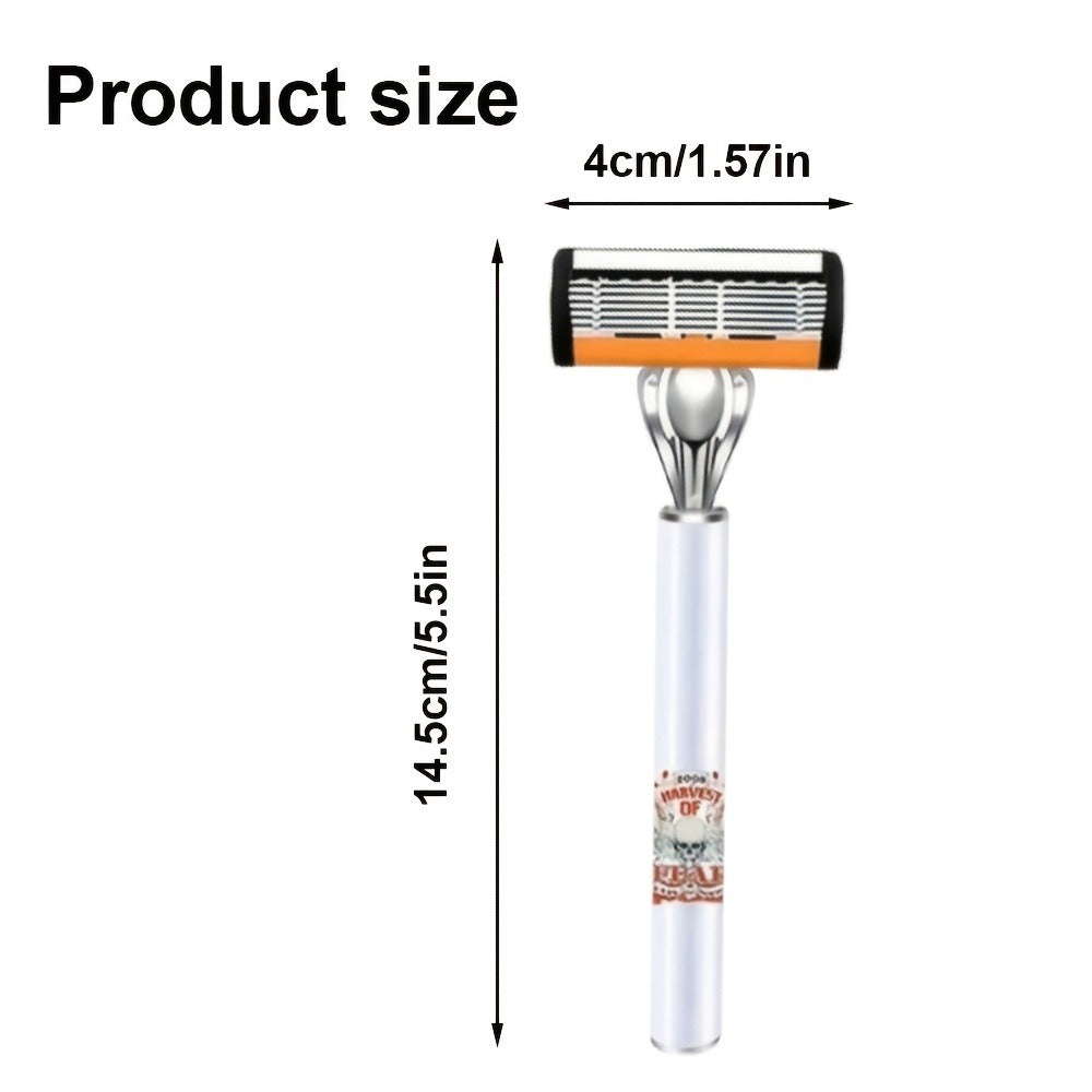 Double Edge Safety Razor Set for Men 72 Blades & 2 Non-Slip Metal Handles – Classic Ultra-Sharp Replaceable Blades for Smooth Close Shave Eco-Friendly Grooming Kit Gift for Him