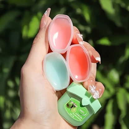 32-Piece Mini Pot Lip Balm Set with Eight Pictured Colors in Four Boxed Assortments and Heart Carton