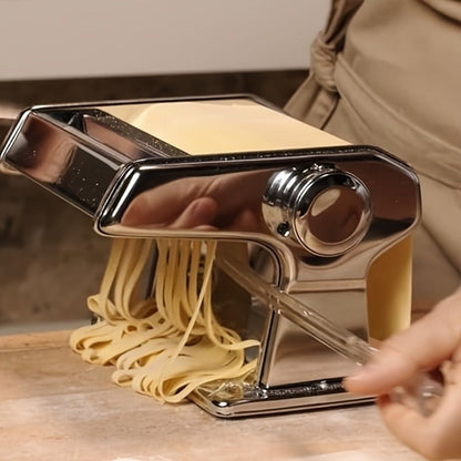 Pasta Maker Machine Manual 9 Adjustable Thickness Settings Stainless Steel Pasta & Noodle for Home Cooking, Dining and Outdoor Meals