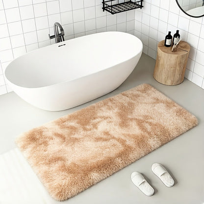 Area Rug Fluffy Tie-Dye Machine-Woven Mat at 1000 g/m² in Eight Colors and Three Indoor Sizes