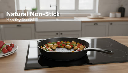 Cast Iron Cookware Collection with Eight Skillet, Dutch Pot, Griddle, Baking Tray and Set Configurations