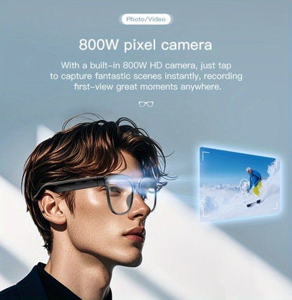 AI Camera Glasses 4K Recording & Real-Time Translation – 163 Languages, 8MP Wide-Angle FPV, 4GB Storage, Wireless Smart Glasses for Travel & Driving