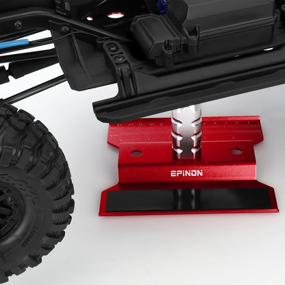 RC Car Maintenance Stand Tool Kit EPINON 360° Rotating Work Stand 520PCS Screw Set Aluminum Screwdriver Bits Compatible with 1/8 1/10 1/12 1/16 1/18 Traxxas Arrma Axial RC Cars Crawlers Trucks Red Blue