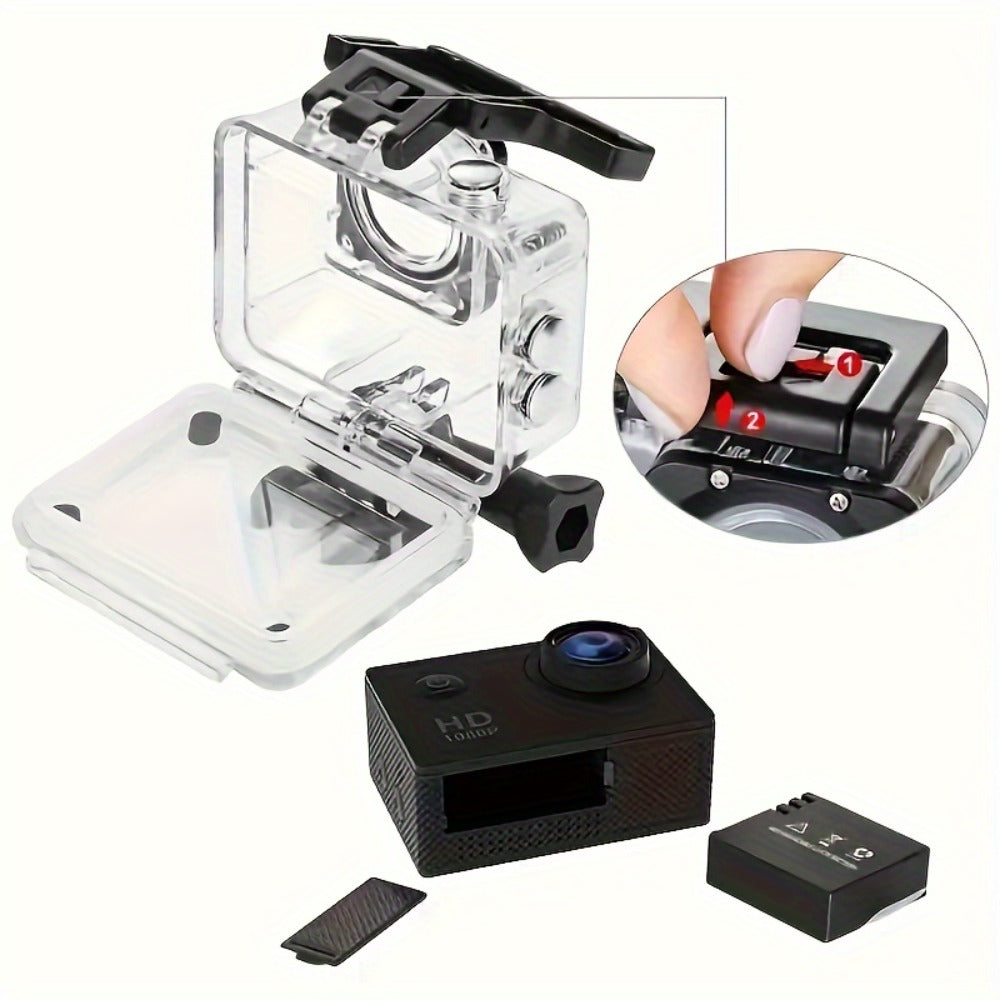 Sports Action Camera with 32GB Card, Helmet Mount Kit, 2-Inch Screen, WiFi and Remote-Control Accessories