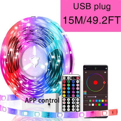 LED Strip Lights for Room Color Changing – 44-Key Remote, Dimmable, Timer, Cuttable, USB Powered | 16.4FT to 98.4FT | Bedroom, Gaming Room, Party & Holiday Decor