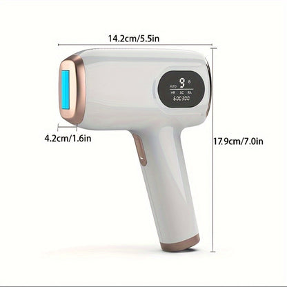 Sarisili AI01-12 IPL Hair Removal Device with Cooling Contact Area, Nine Levels and Manual or Auto Modes