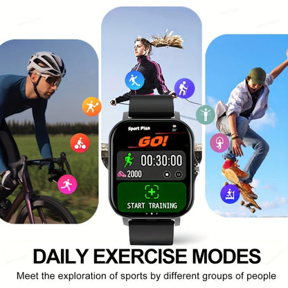 Unisex GPS Smartwatch 1.83" Full Touch – Wireless Calling, Music Playback, Remote Camera Control, Multi-Sport Fitness Tracker, Message Alerts, Pink Silver Gold – Android & iPhone Gift Watch
