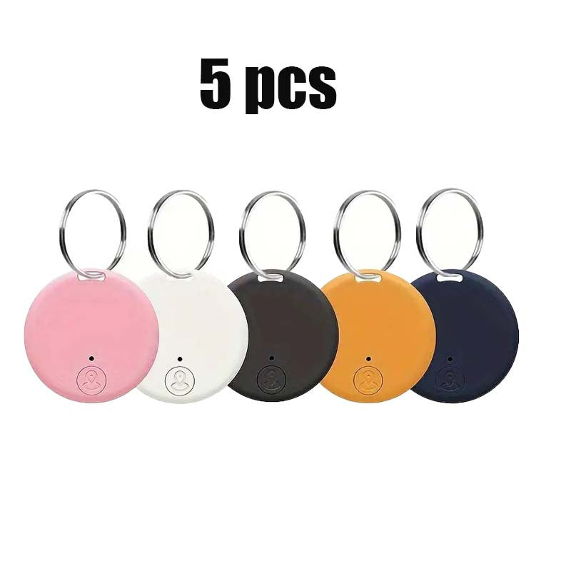 Solar Mini Key Finder Smart Tracker Anti-Lost Alarm Device – Portable Location Tracker for Keys Phone Wallet Luggage Pets – 3-Pack / 5-Pack / 10-Pack