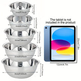 5-pack vegetable washing basin