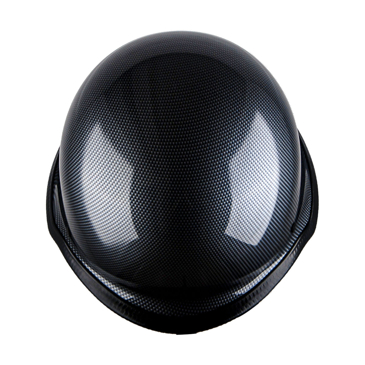 German Style Motorcycle Half Face Helmet – Novelty Skull & Carbon Fiber Design, UV Glossy Finish, Removable Washable Padding, Quick Release Buckle, Adult M/L/XL
