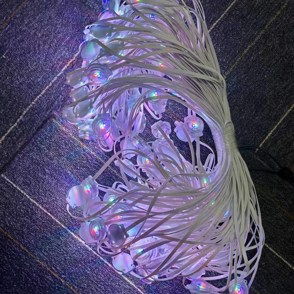 Linked RGB Eave Light Kit from 20ft to 500ft with Plug-In Adapter, App and Handheld Remote