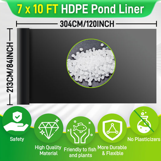 Pond Liner HDPE Heavy Duty – Waterproof Koi Fish & Water Garden