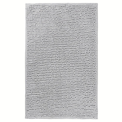 Chenille Bath Rug Extra Thick Soft Absorbent Non-Slip Bathroom Mat Machine Washable, Multiple Sizes & Colors
