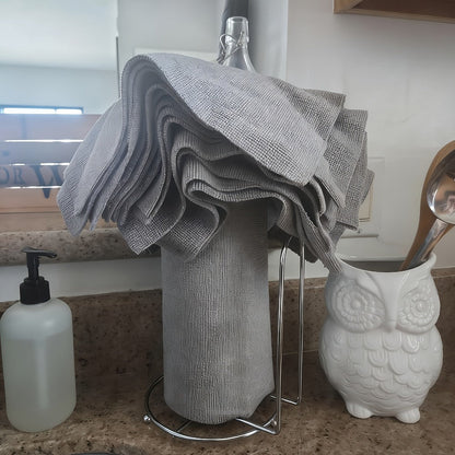 Reusable Tear-Away Cleaning Cloth Roll in Beige, Blue, Green, Pink or Gray with 50- or 100-Piece Options